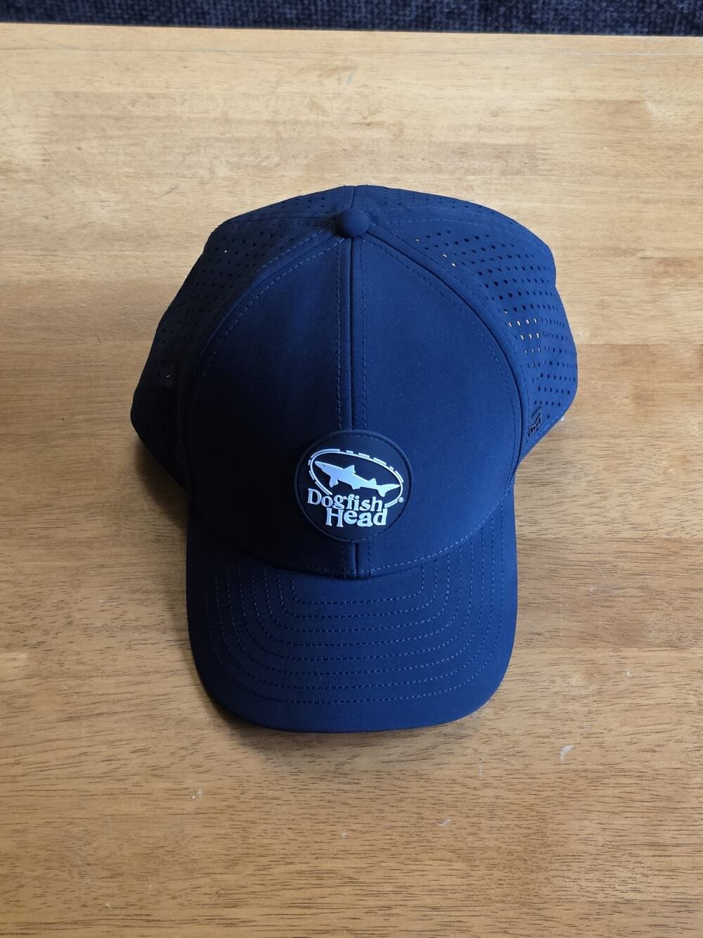 Dogfish Head Hat Blue Trucker Snap Back Shark Beer Cap Brewery